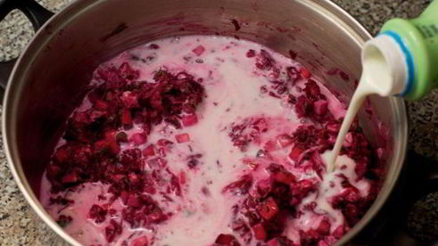 литовский холодный борщ