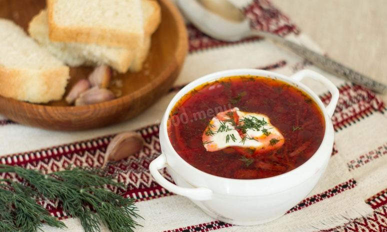 Рецепт овощного борща