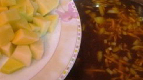 постный борщ с фасолью