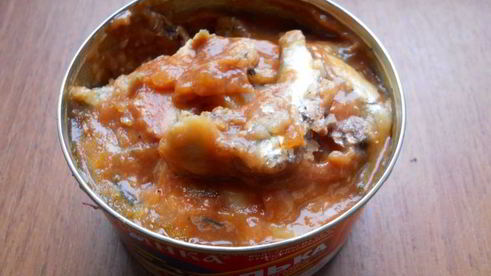 постный борщ с килькой и фасолью