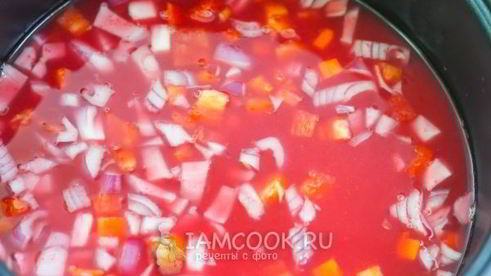 постный борщ в мультиварке