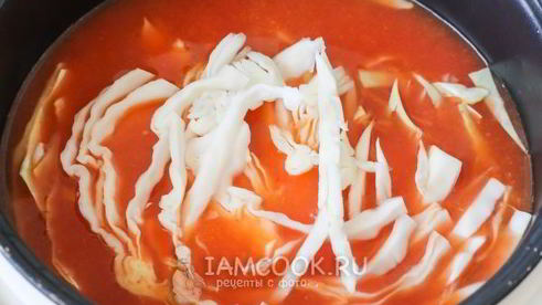 постный борщ в мультиварке