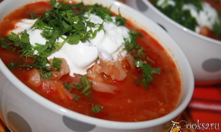 Рецепт вкусного борща на домашней курице