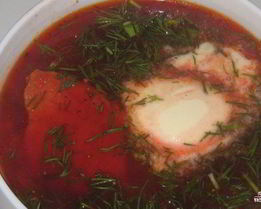 Вкусный борщ со свининой