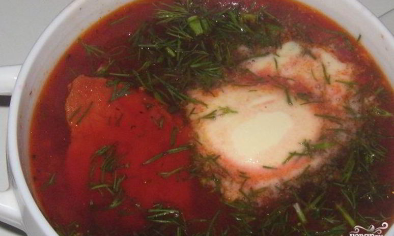 Рецепт вкусного борща со свининого