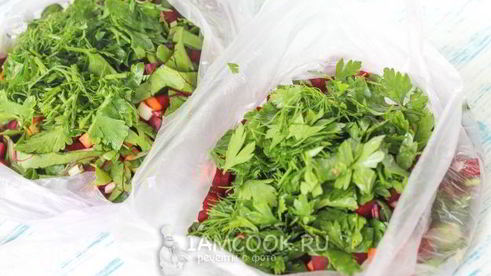 заморозка для борща на зиму