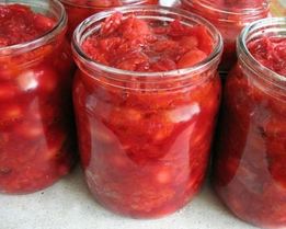 Заправка для борща с фасолью на зиму