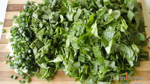 зеленый борщ со щавелем и крапивой