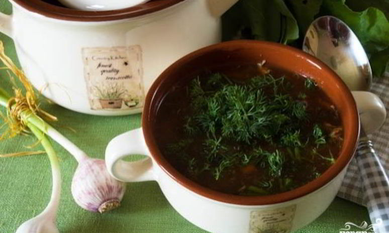 Рецепт зеленого борща со щавелема