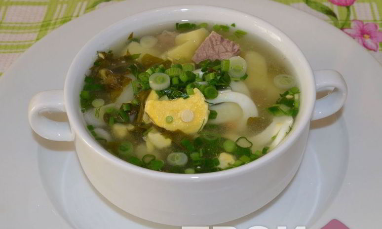 Рецепт зеленого борща