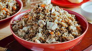 Гречневая каша на курином бульоне в мультиварке