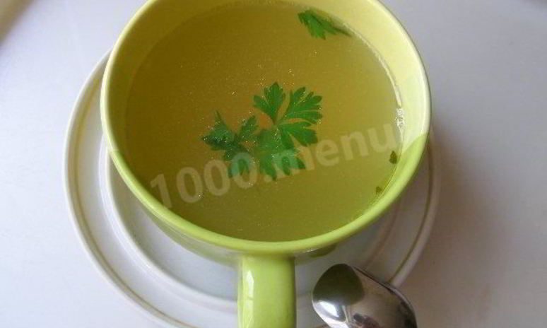 Рецепт мясного бульона, основа