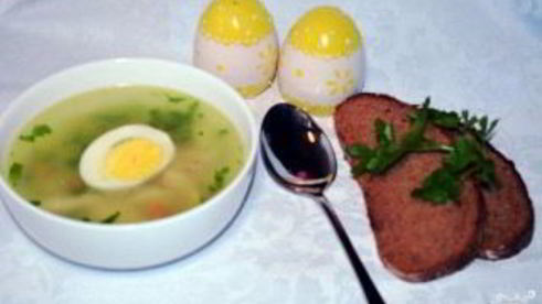 суп на мясном бульоне