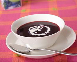 Черничный суп