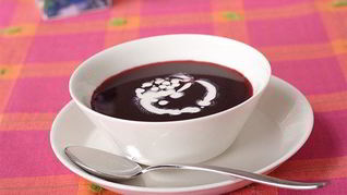 Черничный суп