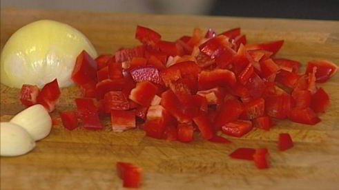 фасолевый суп с перцем и кукурузой