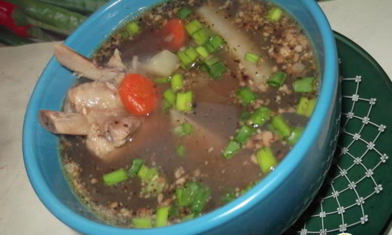 Рецепт горохового супа с грецким орехом