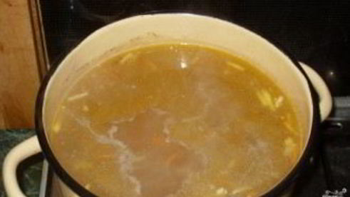 гороховый суп с грибами