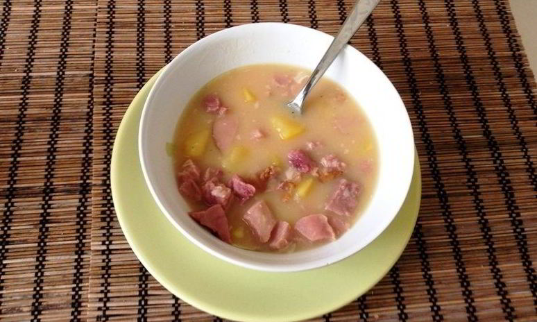 Рецепт горохового супа с копченой рулькой