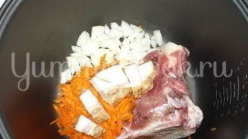 гороховый суп с копченостями из мультиварки