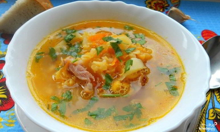 Рецепт горохового супа с копченым окорочком