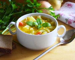 Гороховый суп с курицей