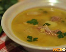 Гороховый суп с мясом