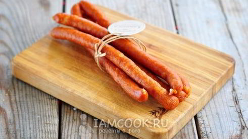 гороховый суп с охотничьими колбасками