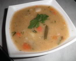 Гороховый суп с овощами