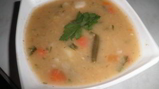 Гороховый суп с овощами