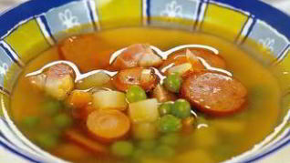 Гороховый суп с сосисками