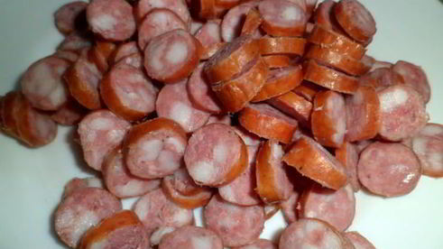 суп гороховый с охотничьими колбасками