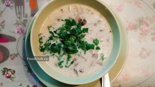 Грибной суп со сливками