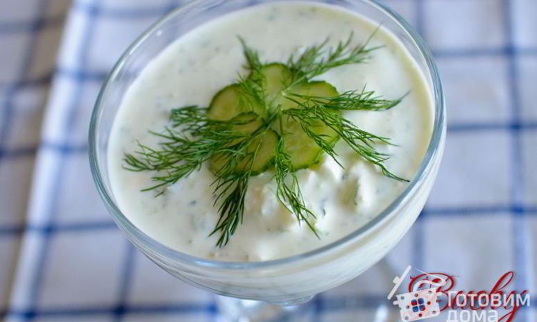 Рецепт холодного огуречного супа