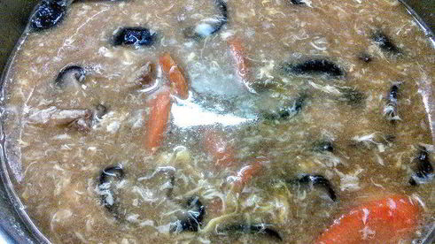 китайский остро-кислый суп