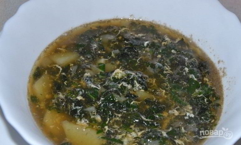 Рецепт крапивного супа с яйцом