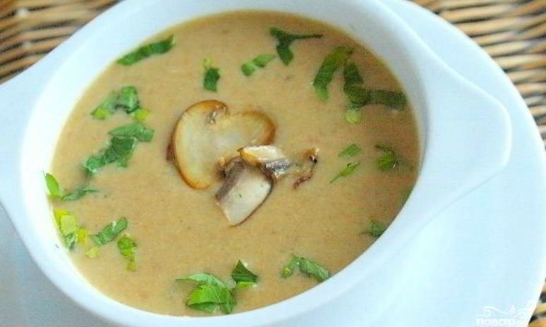 Рецепт крема-супа из шампиньонов с картошкой