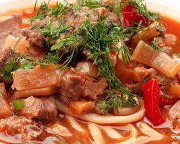 Лагман из свинины