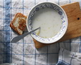 Молочный суп с макаронами