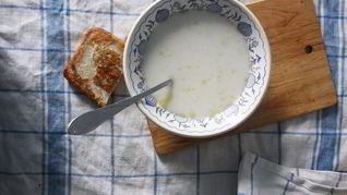 Молочный суп с макаронами