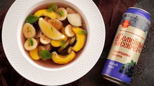 десертная окрошка с нектаринами