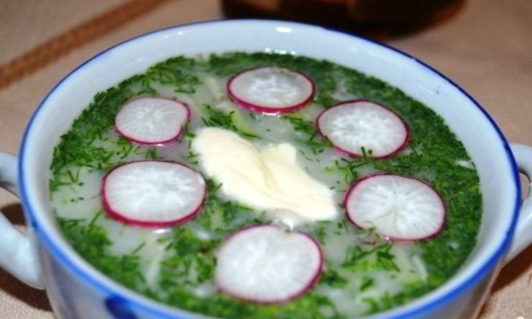 Рецепт классической окрошки на кефире