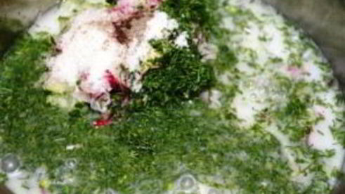 классическая окрошка на кефире