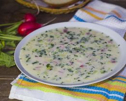 Классическая окрошка на квасе