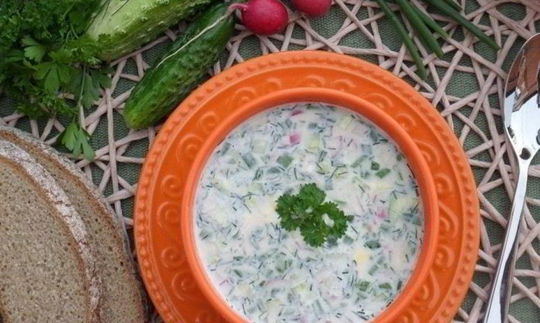 Рецепт окрошки деревенской