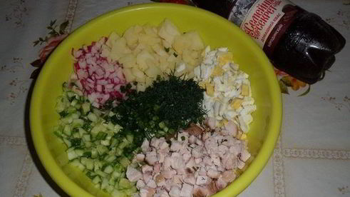 окрошка деревенская