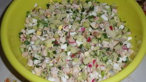 окрошка деревенская