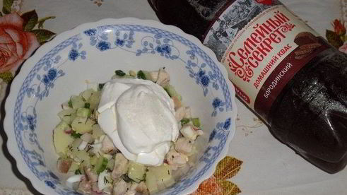 окрошка деревенская