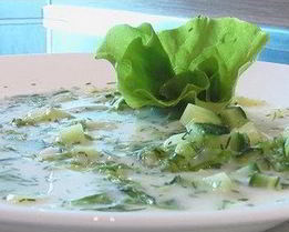 Окрошка на фруктовом отваре