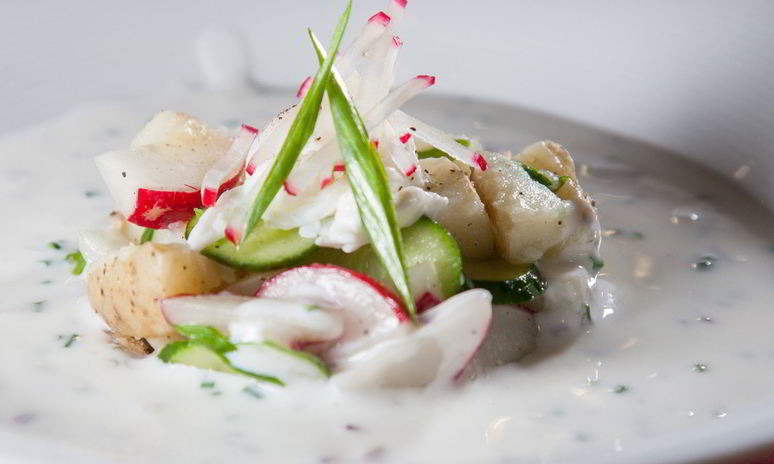 Рецепт окрошки на кефире